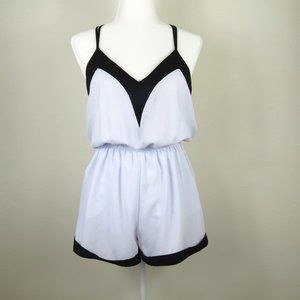 XOXO White/Black Romper M